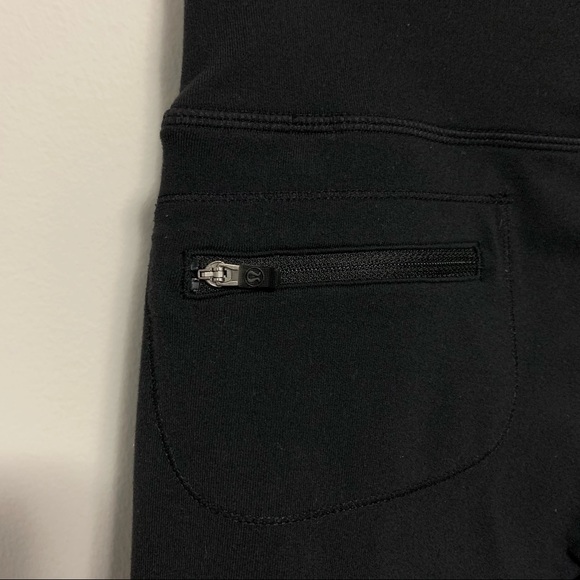 Lululemon Still Pant Black Wide Flared Leg Size 8 - Picture 6 of 10
